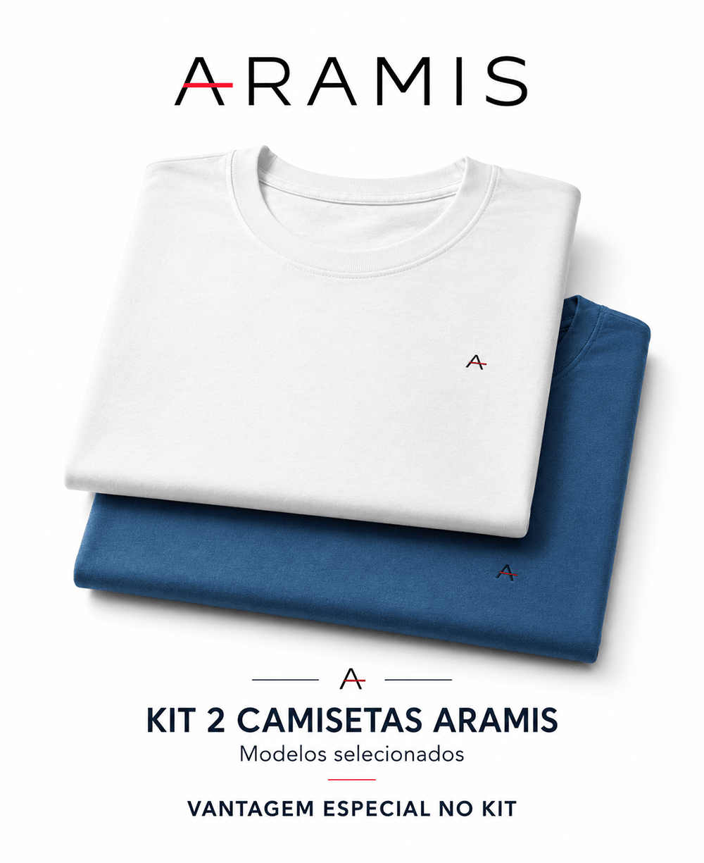 KIT 2 CAMISETAS - ARAMIS
