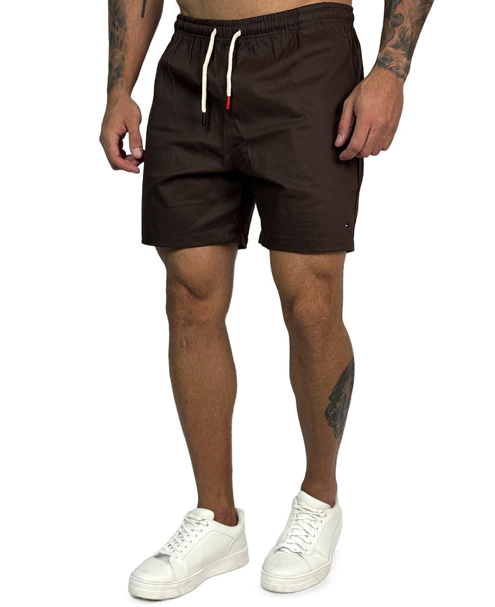 Shorts Marrom Possible Masculino - Tommy Hilfiger