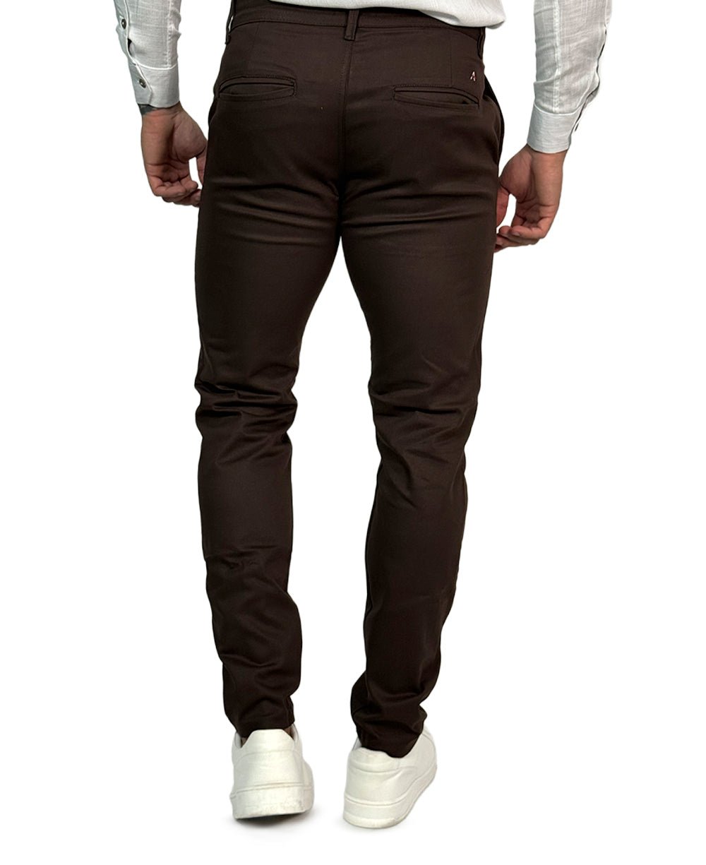 Calça Chino Marrom Masculina Premium - Aramis