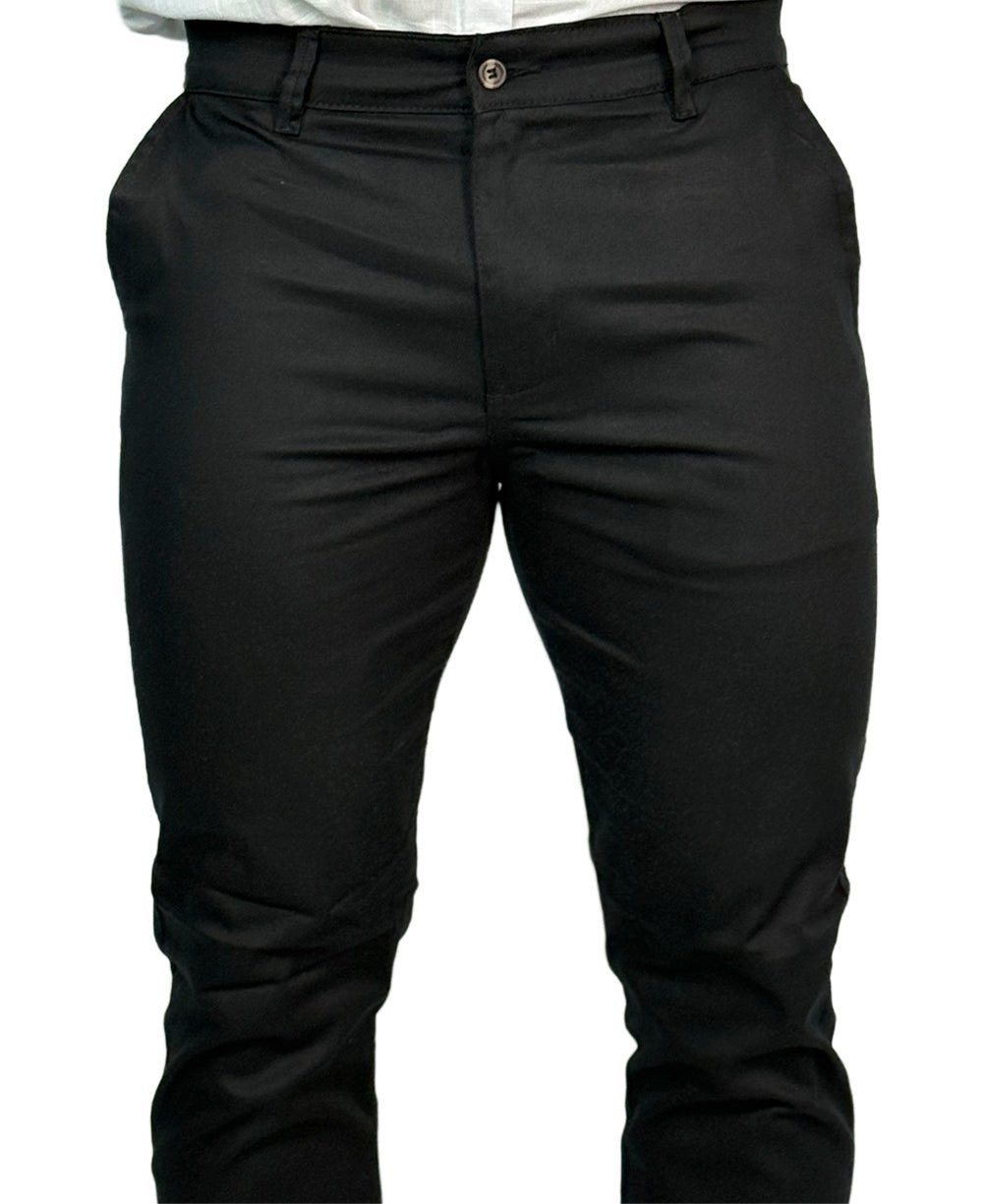 Calça Chino Preta Masculina Premium - Aramis