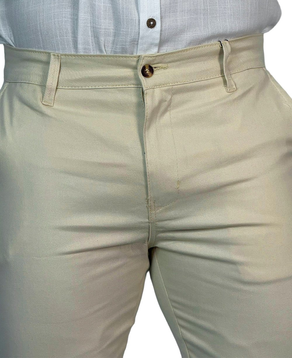 Calça Chino Bege Masculina Premium - Aramis