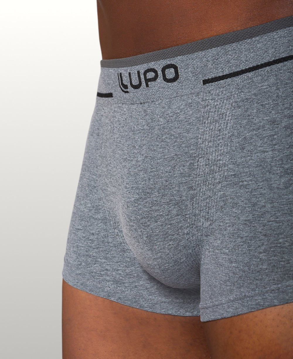 Kit 2 Cuecas Boxer Fio Texturizado Masculina Microfibra Sem Costura - Lupo