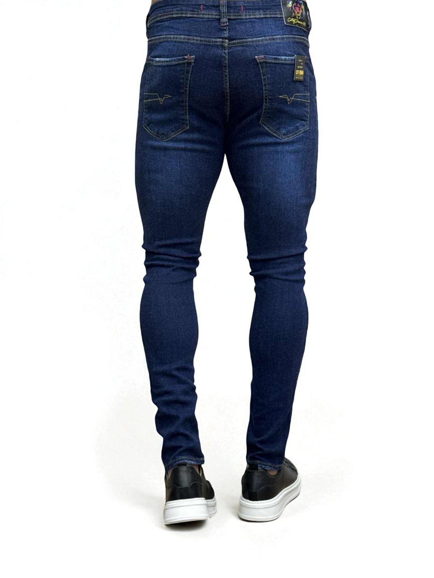 Calça Jeans Azul Marinho Masculina Super Skinny - City Denim