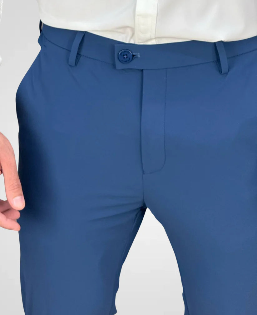 Calça Alfaiataria Azul Indigo Masculina Tecnológica - Per Pochi