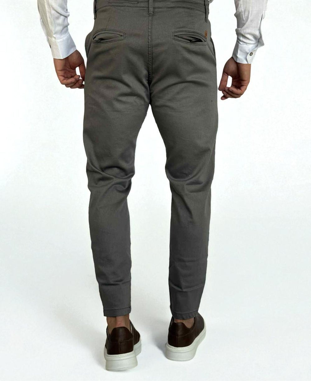 Calça Alfaiataria Cinza com Regulagem - Truehero