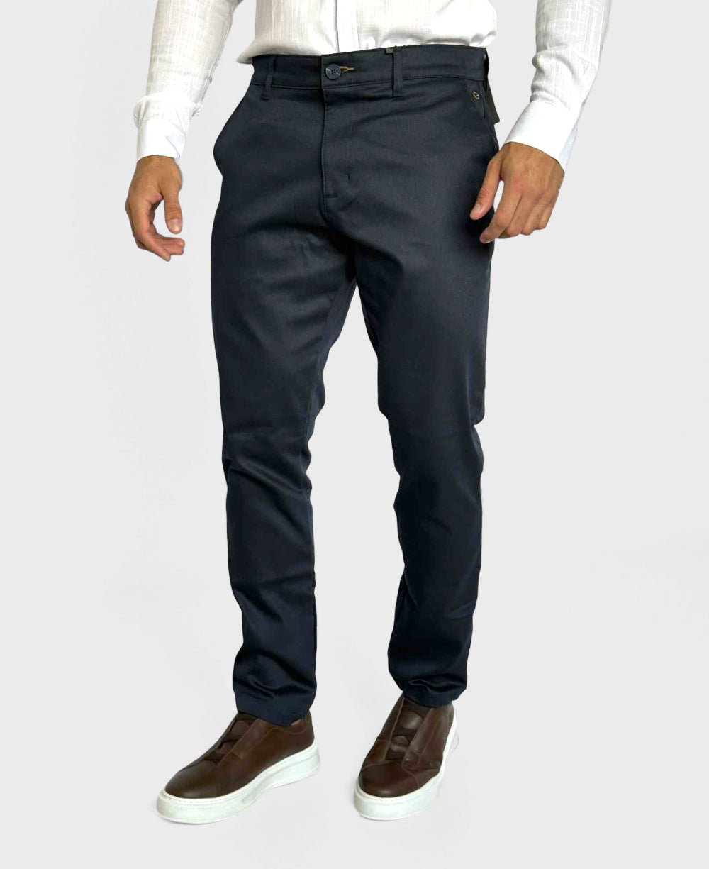 Calça Alfaiataria Azul Marinho Masculina Slim - Guilherme Soul