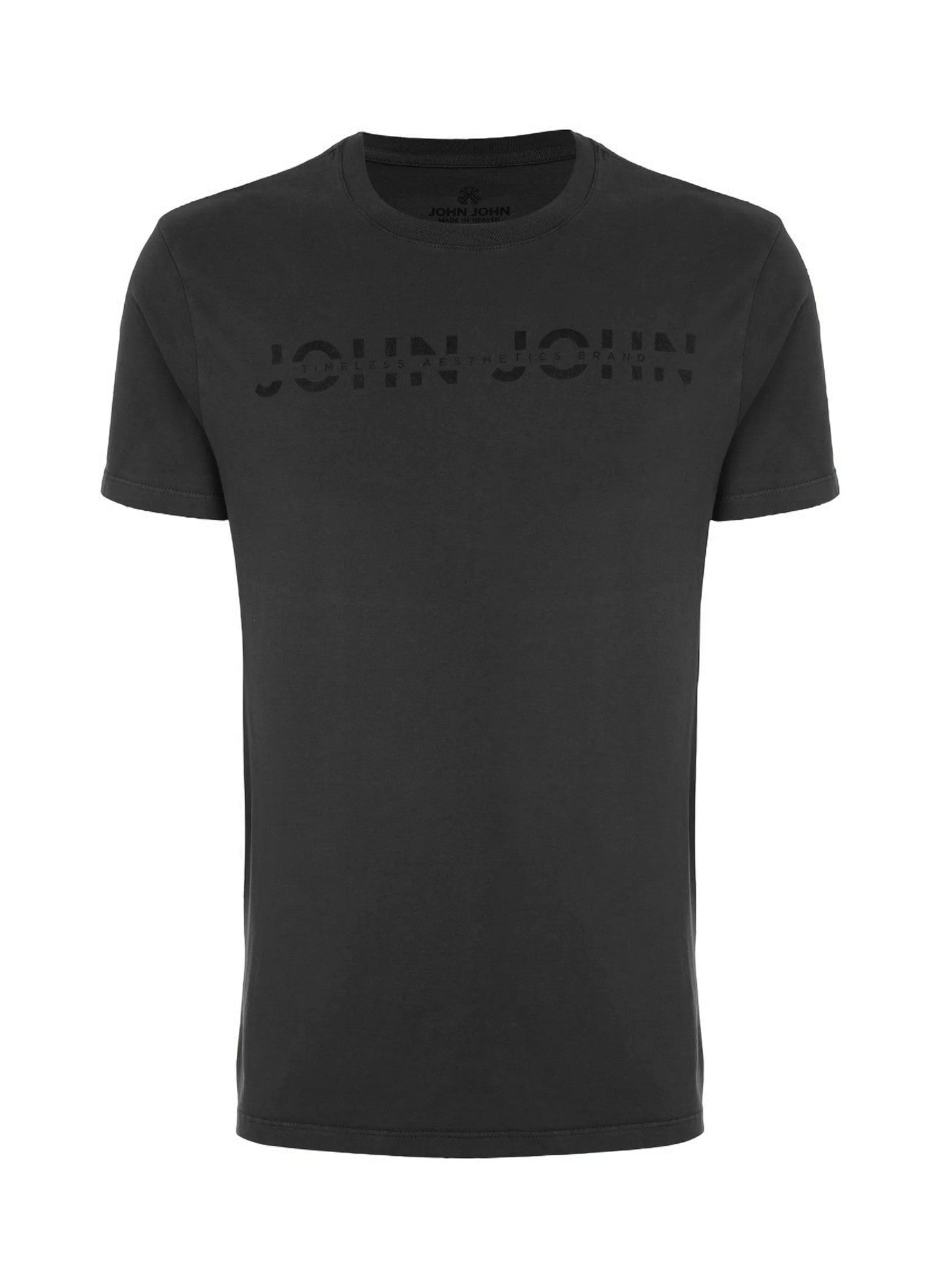 Camiseta Regular Fit Timeless Brand Cinza - John John
