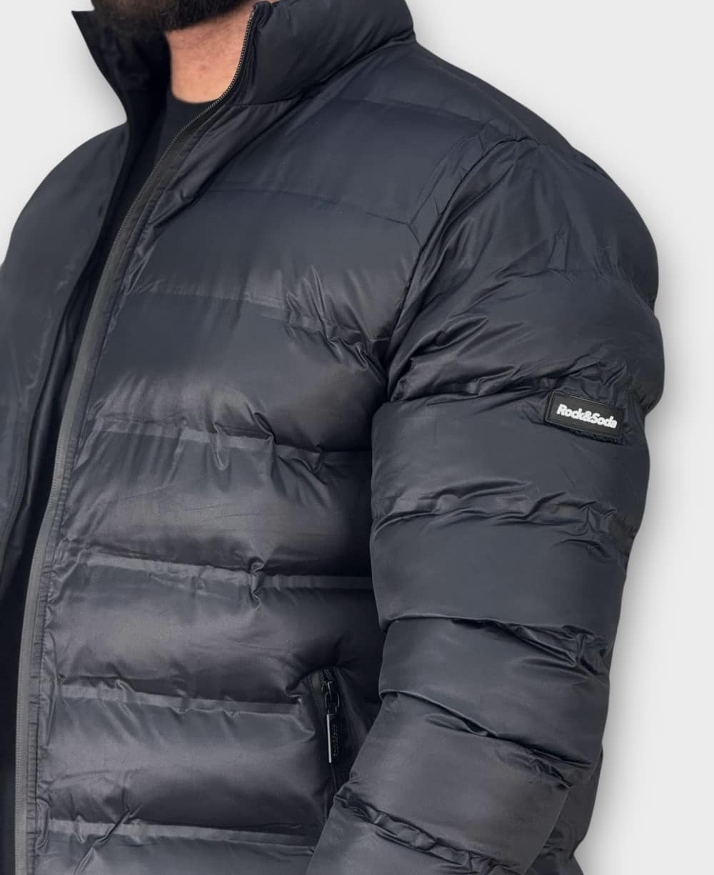 Jaqueta Puffer Preto Masculina - Rock & Soda