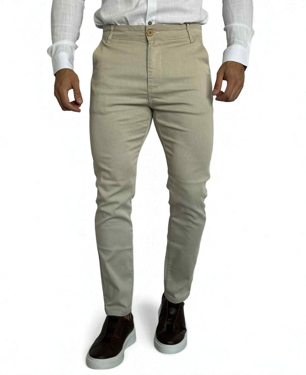 Calça Alfaiataria Areia com Regulagem - Truehero