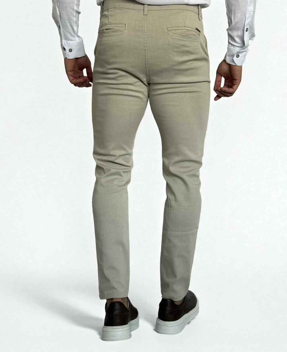 Calça Alfaiataria Areia com Regulagem - Truehero