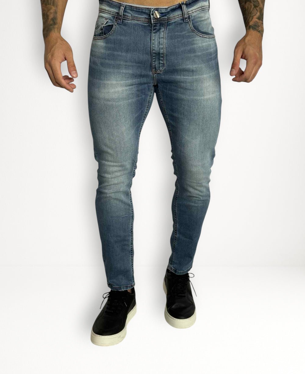 Calça Jeans Azul Sky Masculina Skinny- City Denim