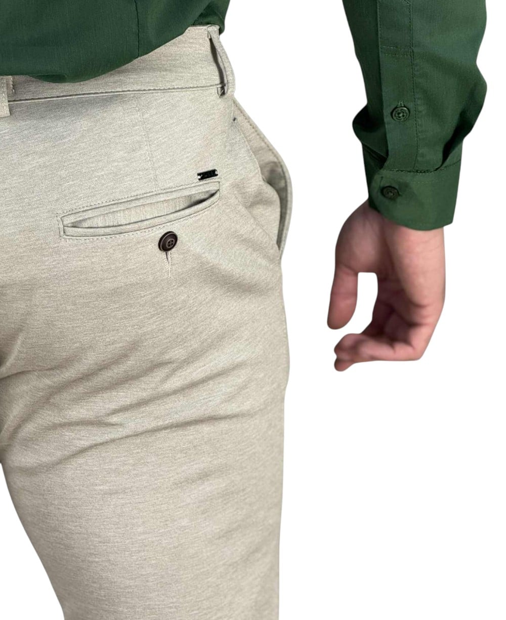 Calça Alfaiataria Areia Claro Masculina Slim - Guilherme soul