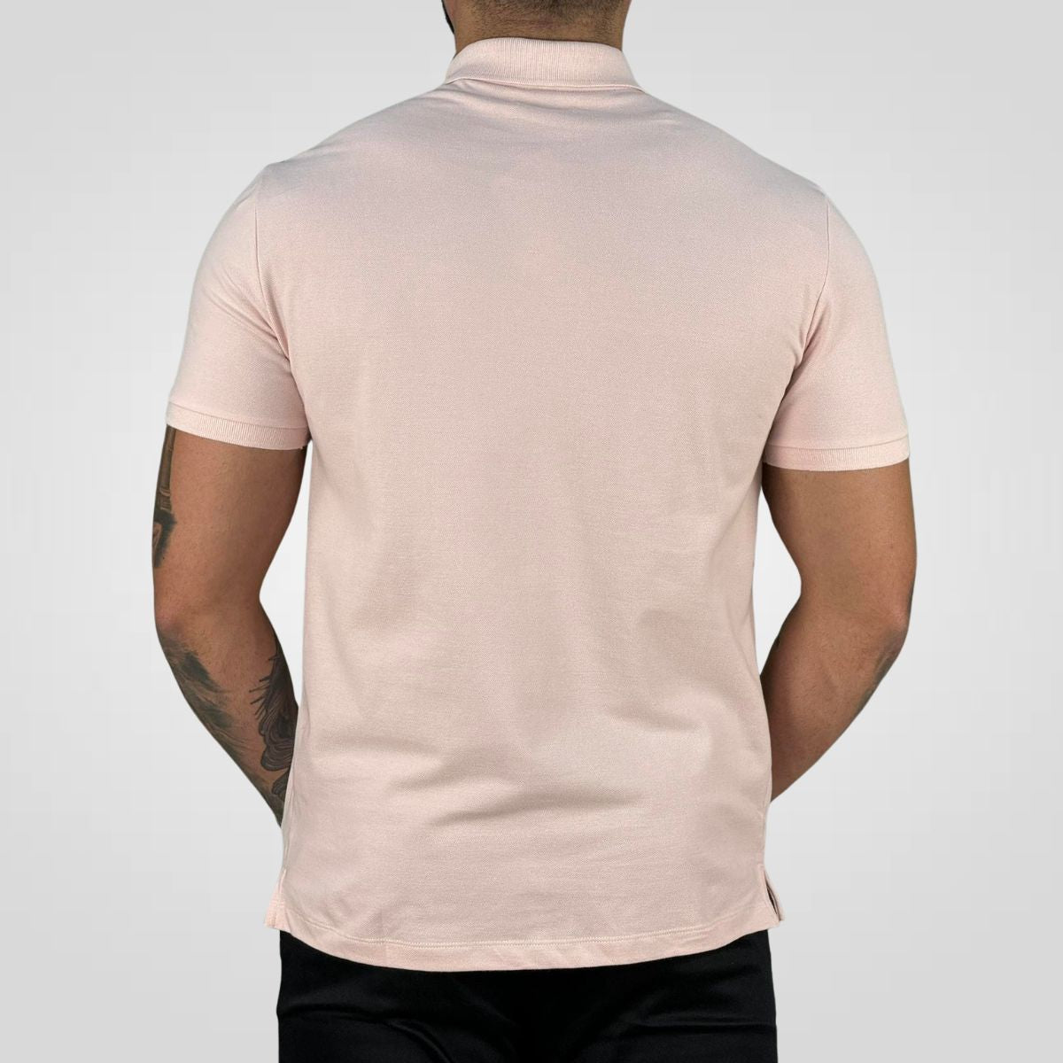 Camisa Polo Rosa Médio Masculina Piquet - Calvin Klein