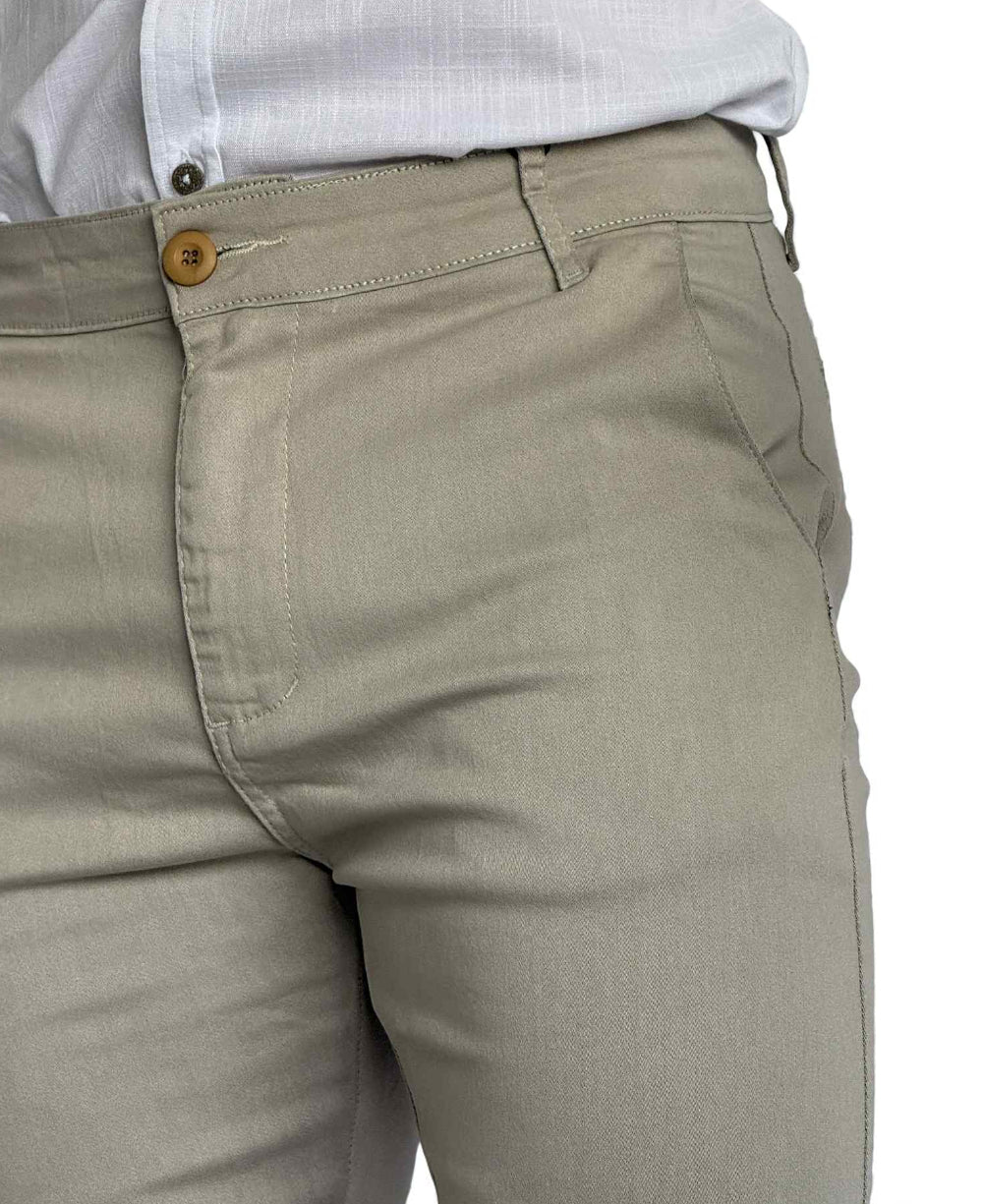 Calça Alfaiataria Areia com Regulagem - Truehero