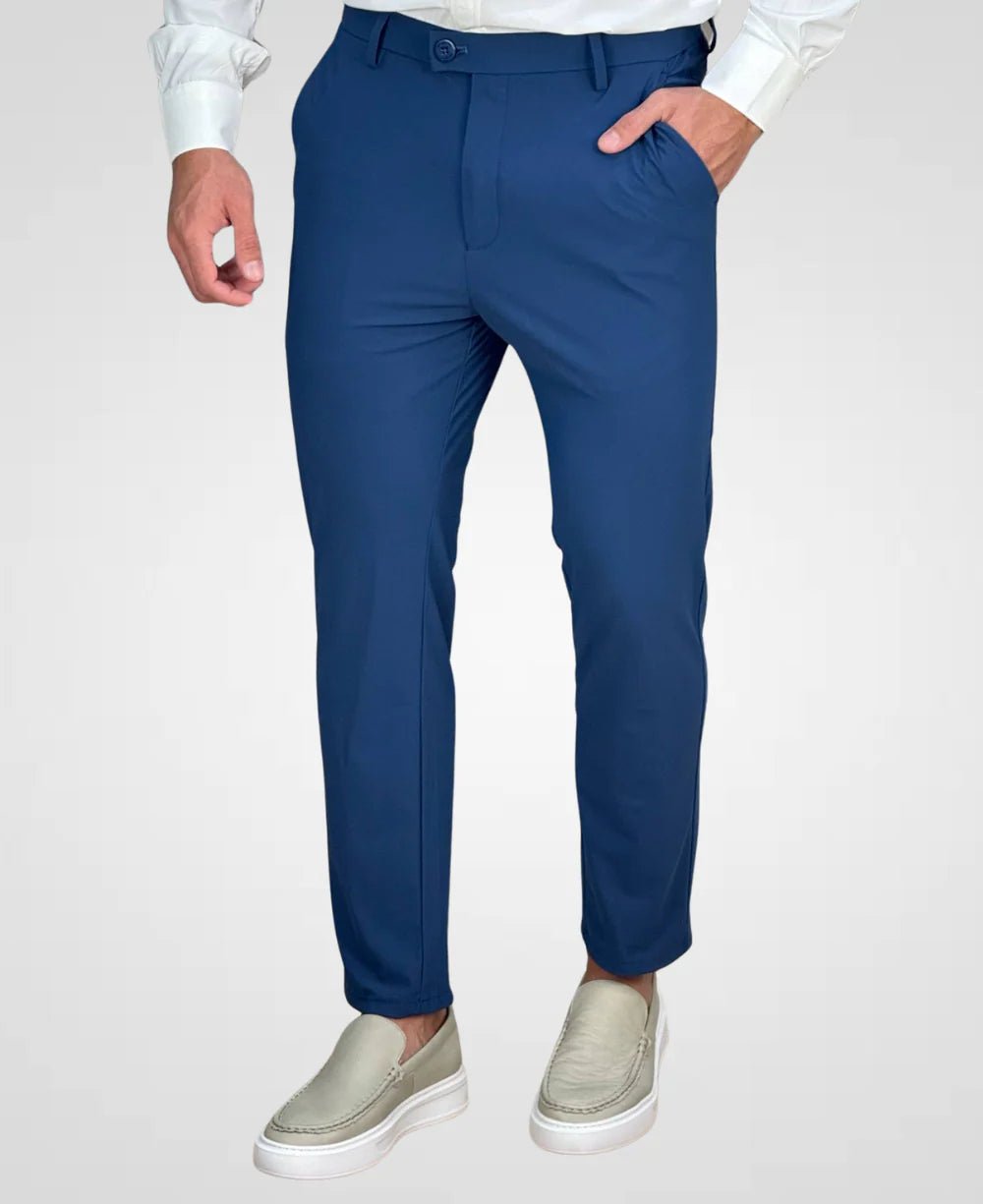 Calça Alfaiataria Azul Indigo Masculina Tecnológica - Per Pochi