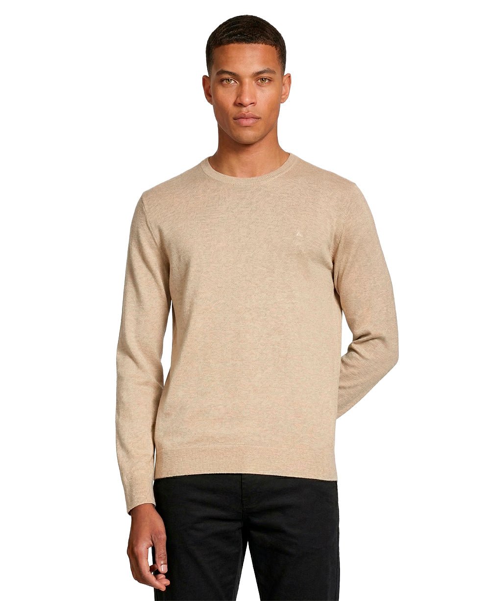 Suéter Caqui Masculina Tricot Manga Longa - Aramis