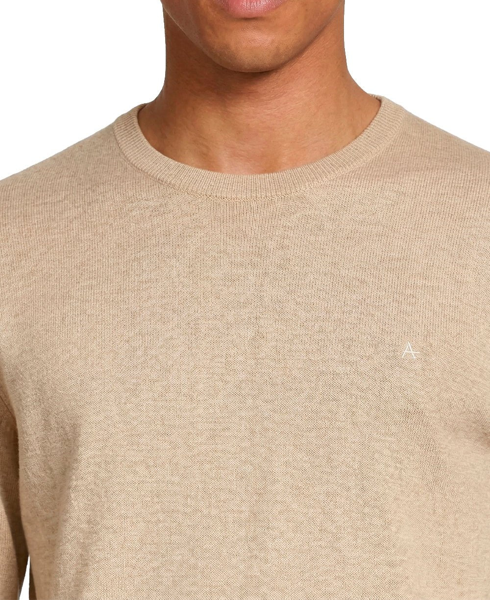 Suéter Caqui Masculina Tricot Manga Longa - Aramis