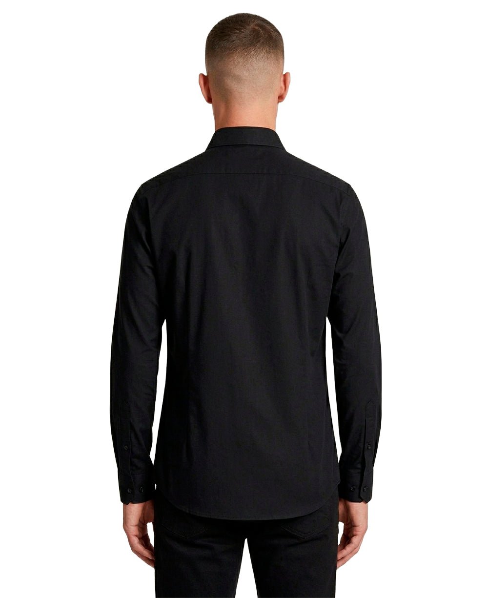 Camisa Social Masculina Preta Manga Longa Bambu Stretch – Aramis