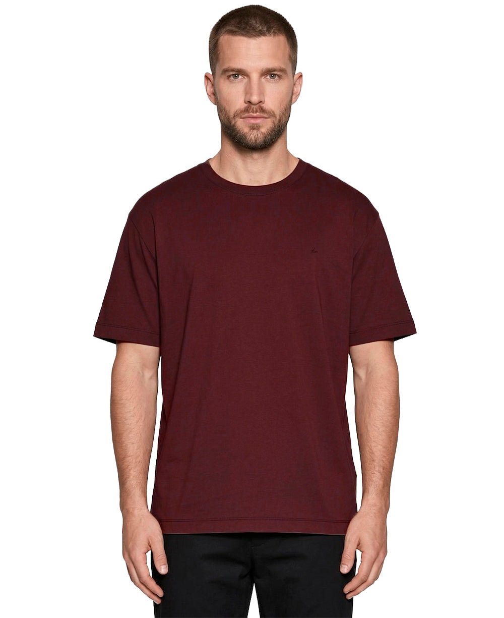 Camiseta Bordo Masculina Algodão Pima - Aramis