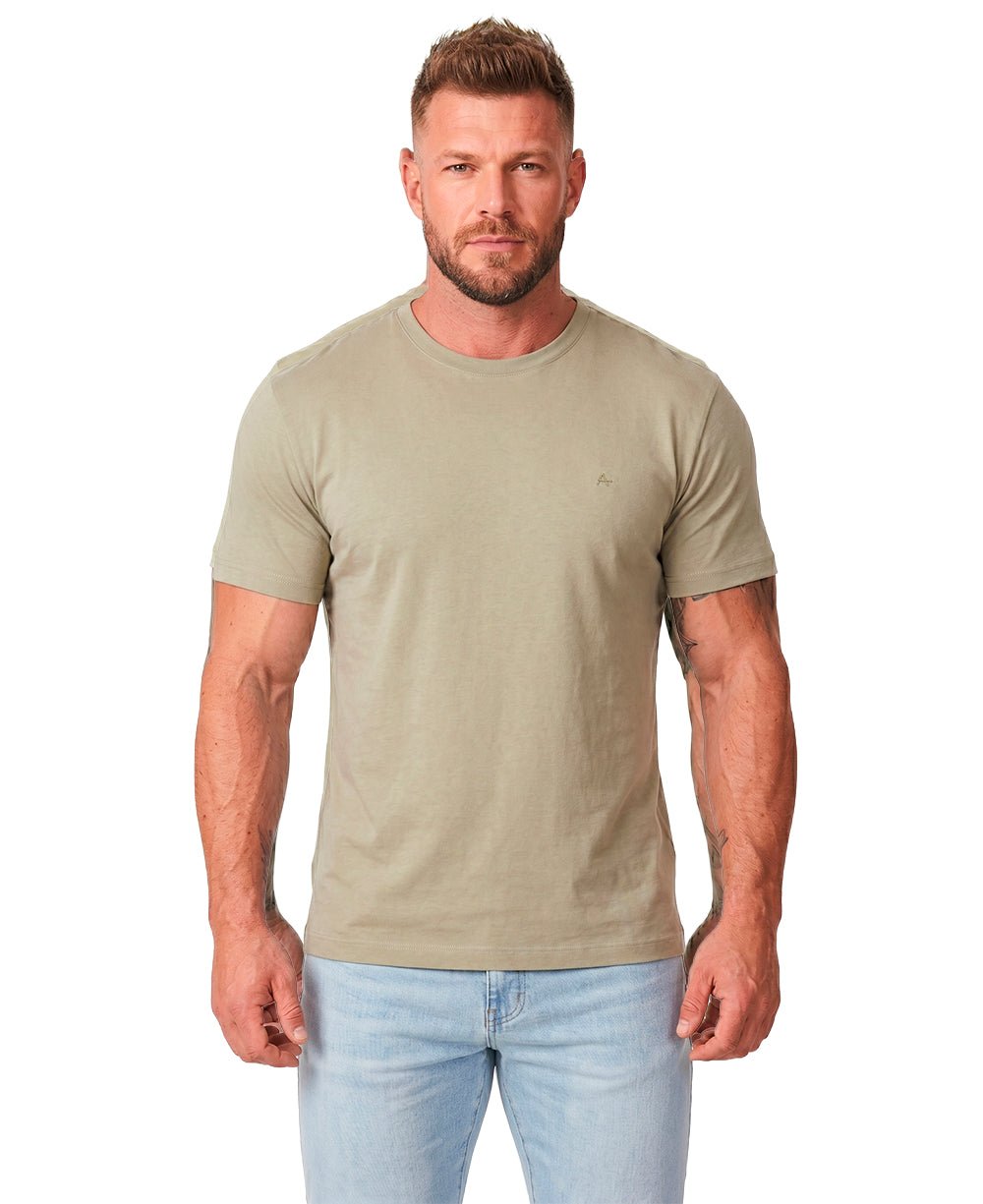 Camiseta Caqui Masculino Básica - Aramis