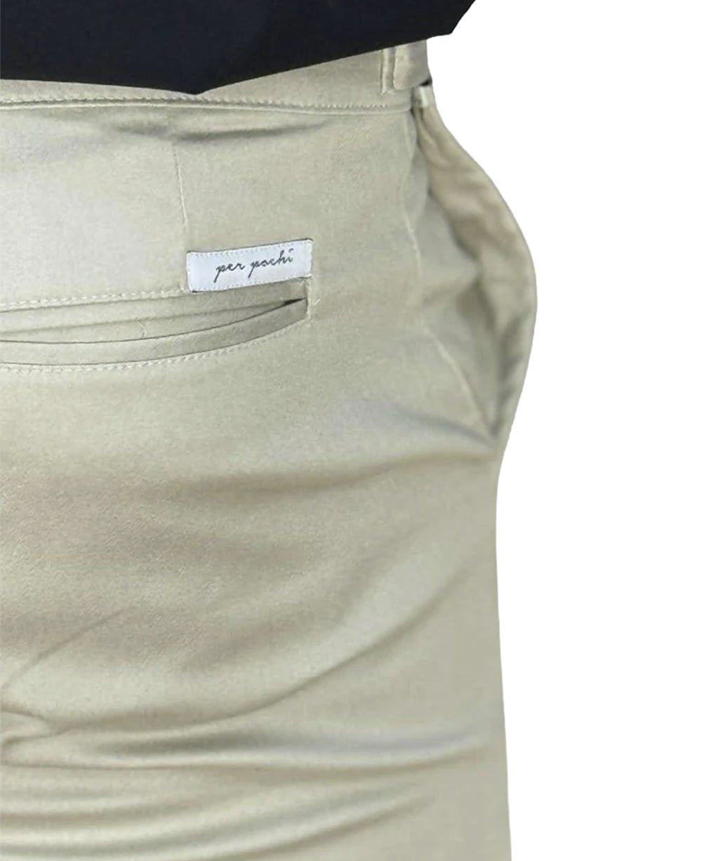 Calça Alfaiataria Areia Masculina Regulagem - Per Pochi
