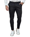 Calça Alfaiataria Preta Masculina Com Regulagem - Per Pochi