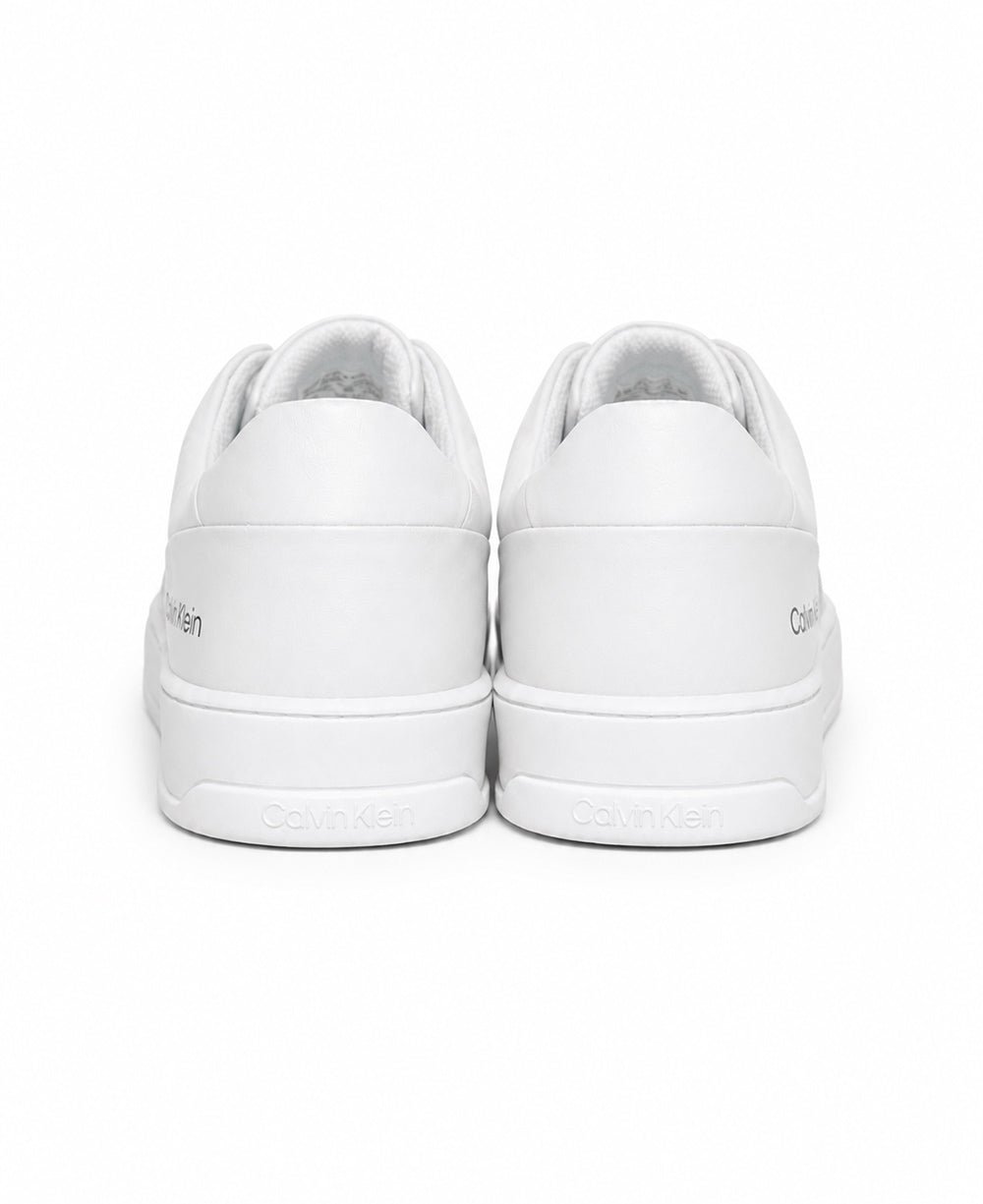 Tênis Branco Masculino De Couro Cano Baixo - Calvin Klein