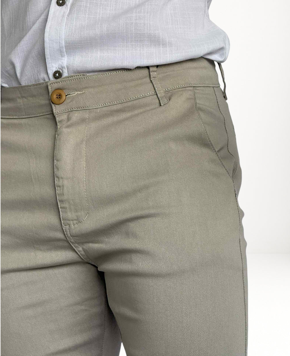 Calça Alfaiataria Slim Masculina Bege - Codi Jeans