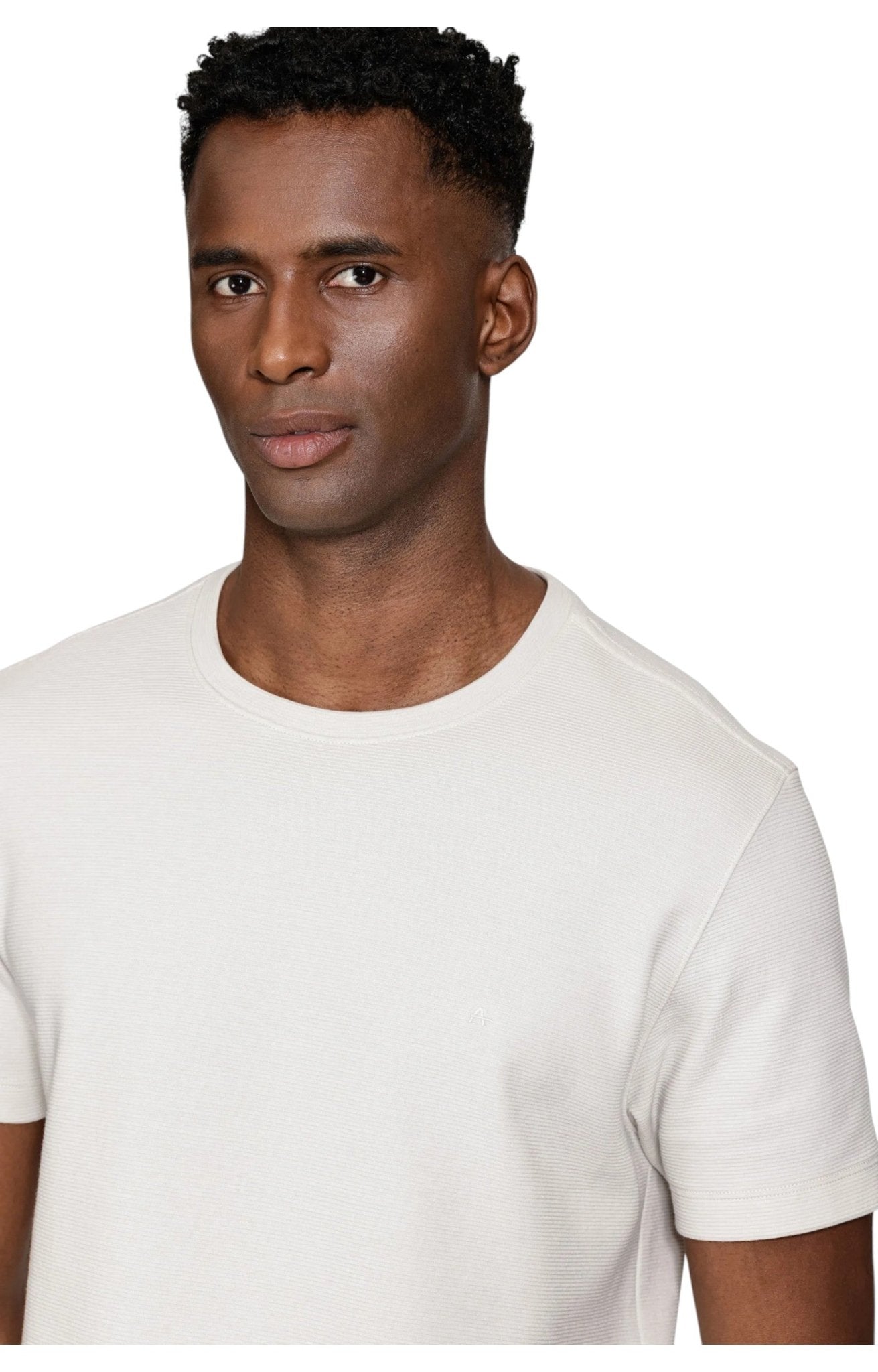 Camiseta Texture Interlock Branca - Aramis