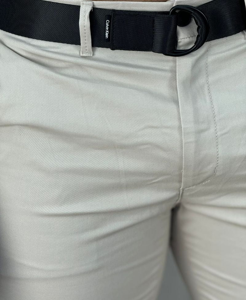 Calça Alfaiataria Areia Masculina Slim - Calvin Klein