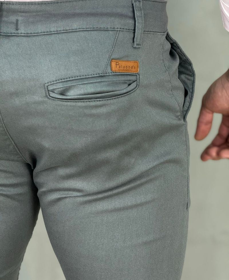 Calça Alfaiataria Cinza Masculina Super Skinny - Paladho´s Jeans