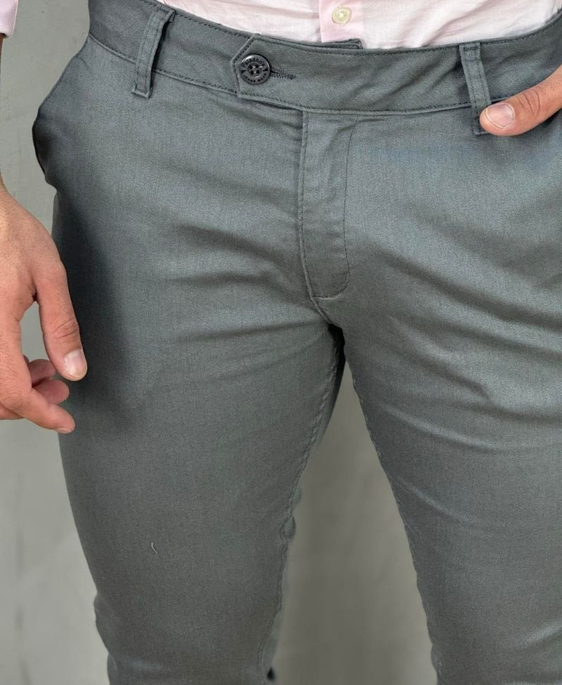 Calça Alfaiataria Cinza Masculina Super Skinny - Paladho´s Jeans