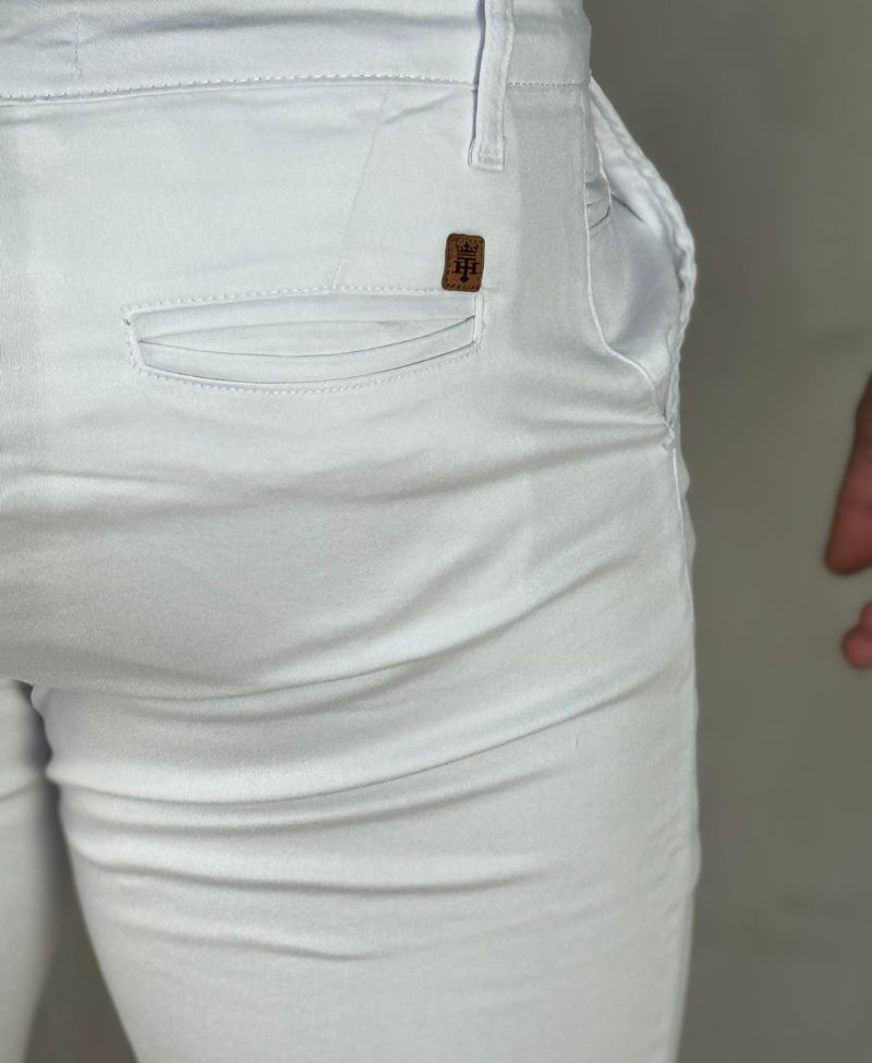 Calça Branca Masculina Alfaiataria Super Skinny - Truehero