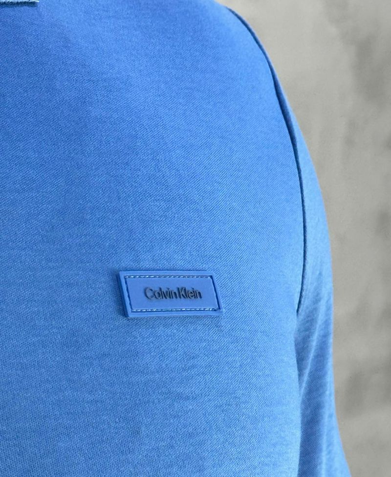 Camisa Polo Azul Masculina Smooth - Calvin Klein