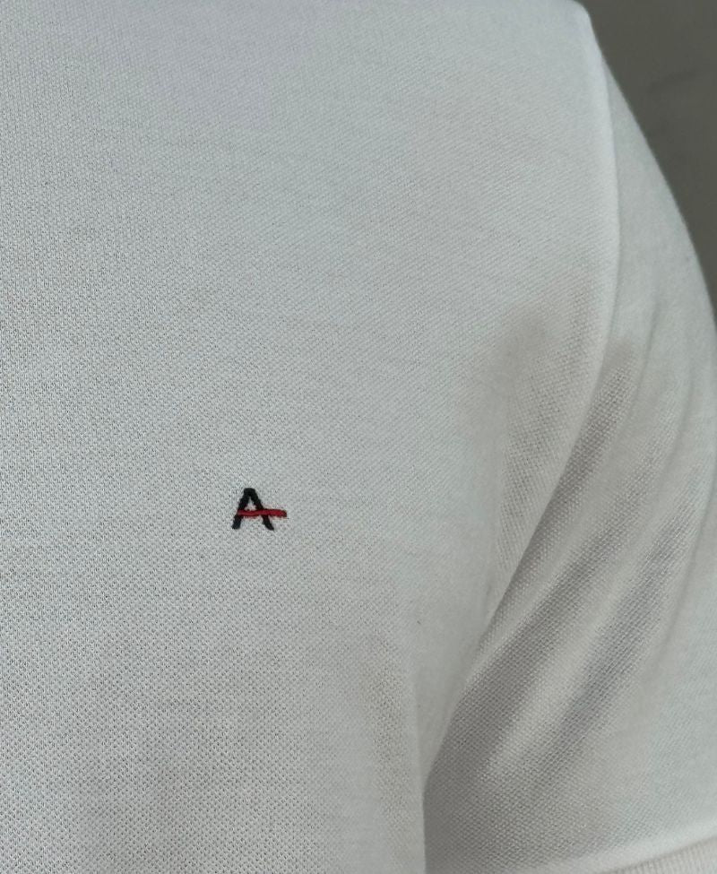 Camisa Polo Branca Masculina Regular - Aramis