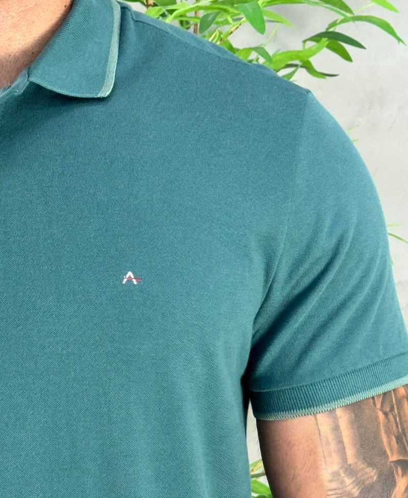 Camisa Polo Esmeralda Masculina Piquet Classic - Aramis