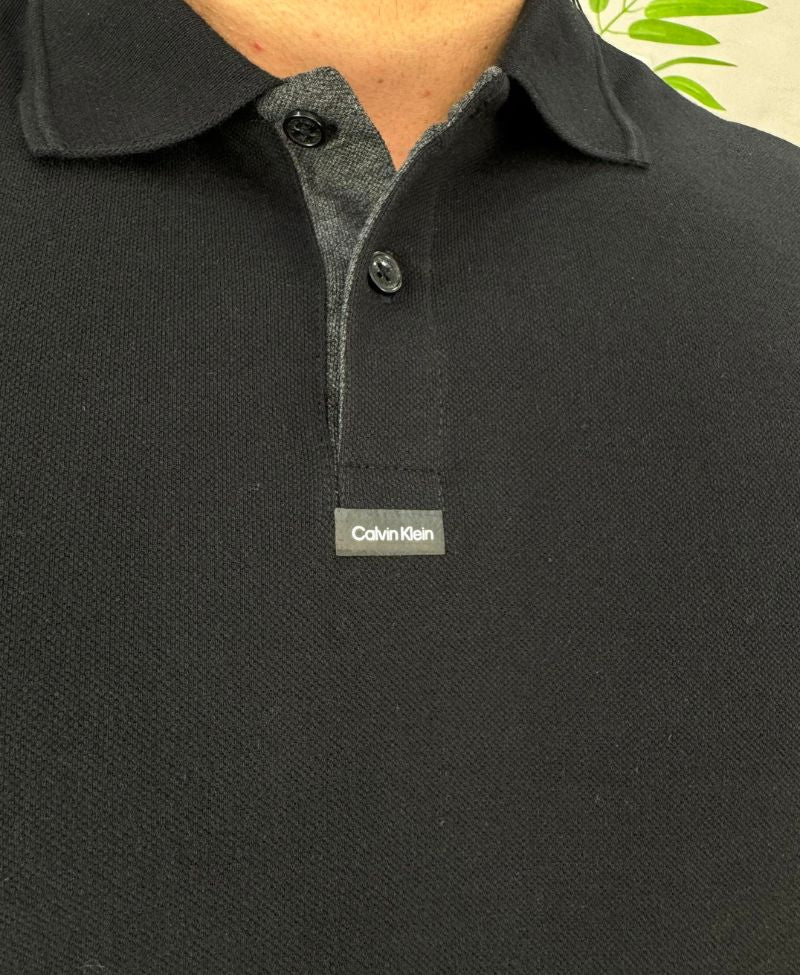 Camisa Polo Preta Masculina Premium - Calvin Klein
