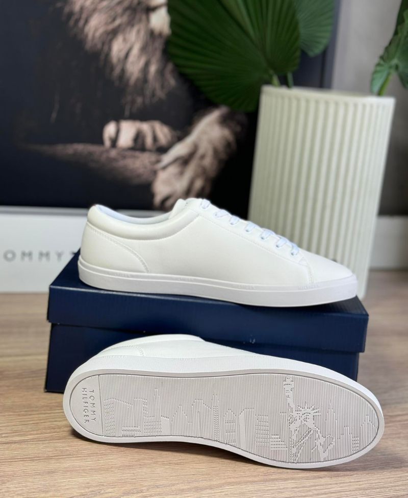 Tênis Branco Masculino Em Cano Baixo Harrison 5D5 - Tommy Hilfiger