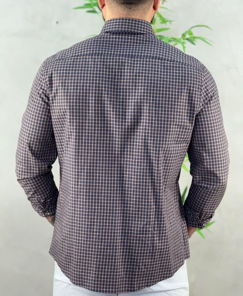 Camisa Xadrez Vermelha Masculina Plaid Slim Fit - Calvin Klein