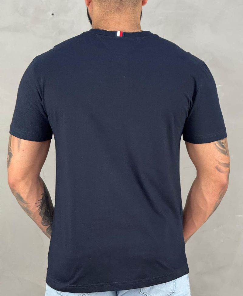 Camiseta Azul Escura Masculina Established - Tommy Hilfiger