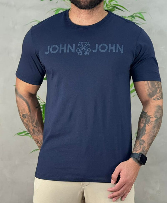 Camiseta Azul Marinho Masculina Regular Fit - John John
