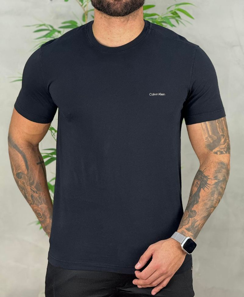Camiseta Preta Masculina Mountain Ck - Calvin Klein