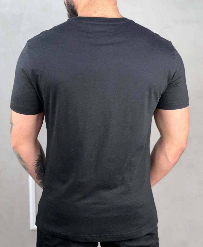 Camiseta Preto Masculina Monotype Circular - Tommy Hilfiger