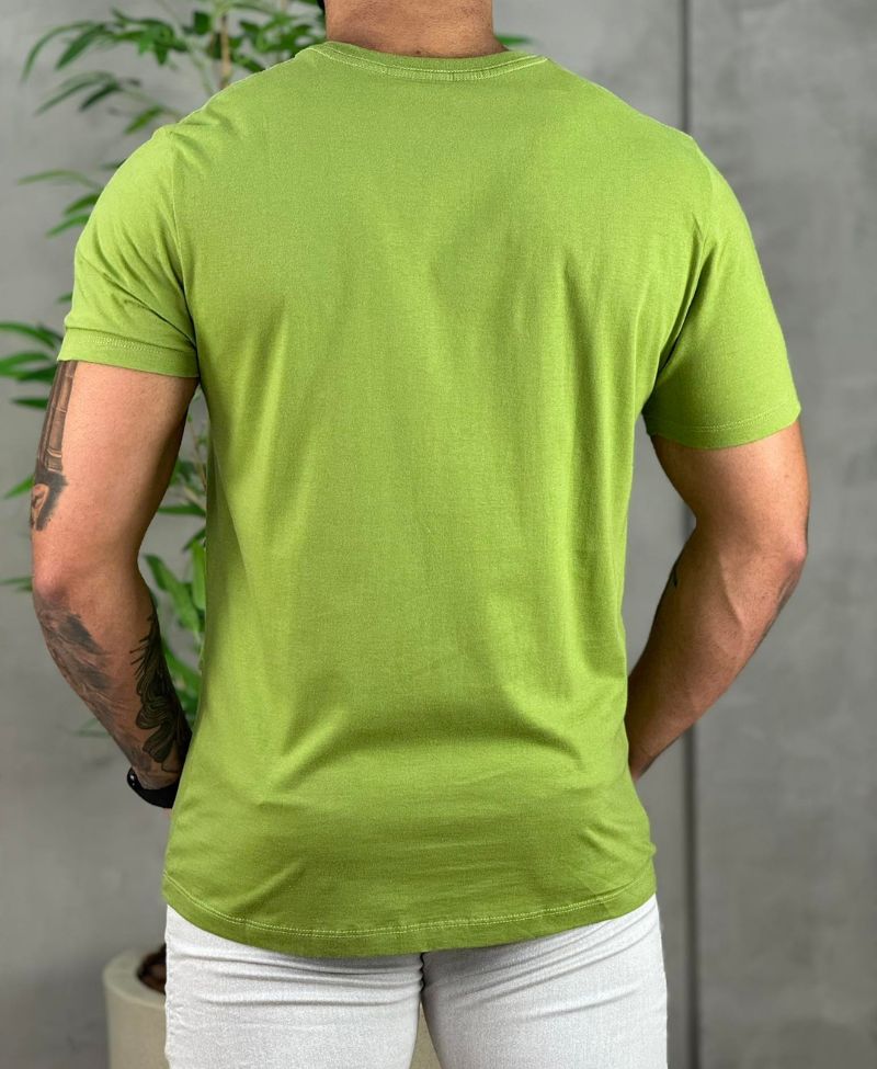 Camiseta Verde Hortelã Masculina Regular - Aramis