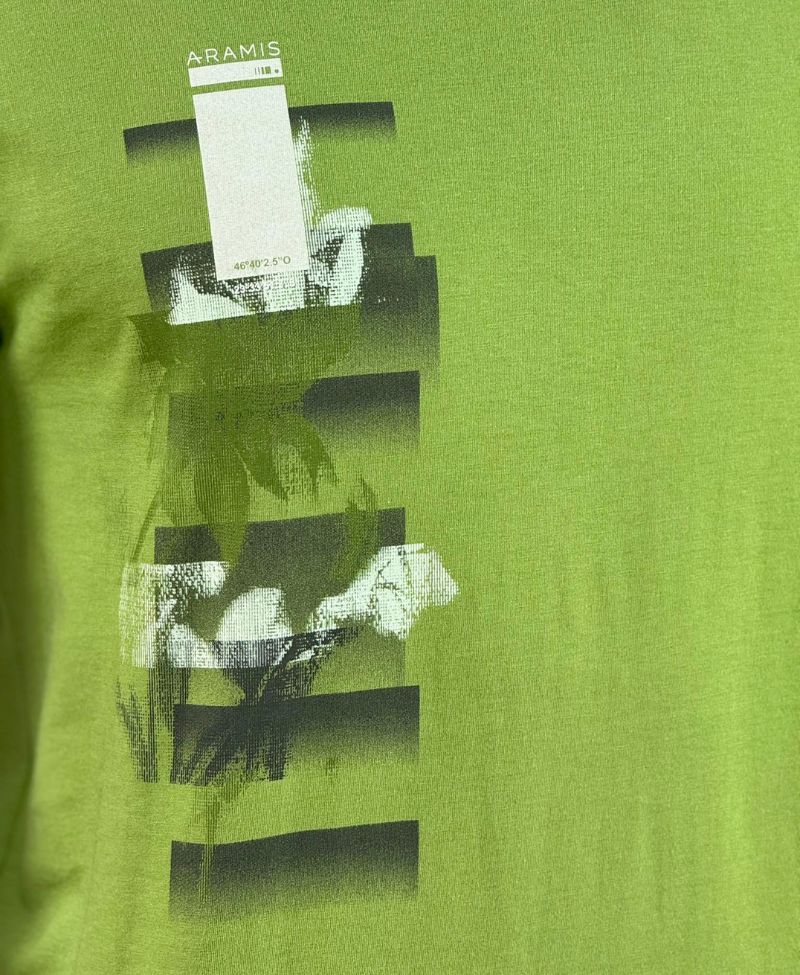 Camiseta Verde Hortelã Masculina Regular - Aramis