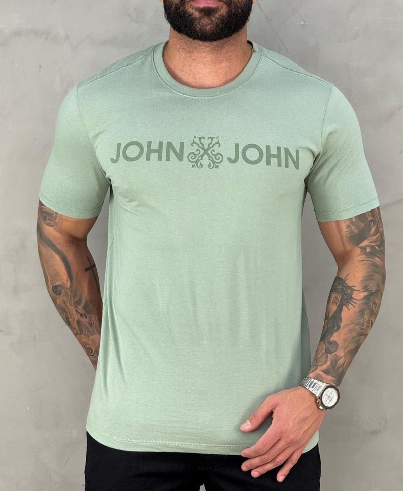 Camiseta Verde Menta Masculina JJ - John John