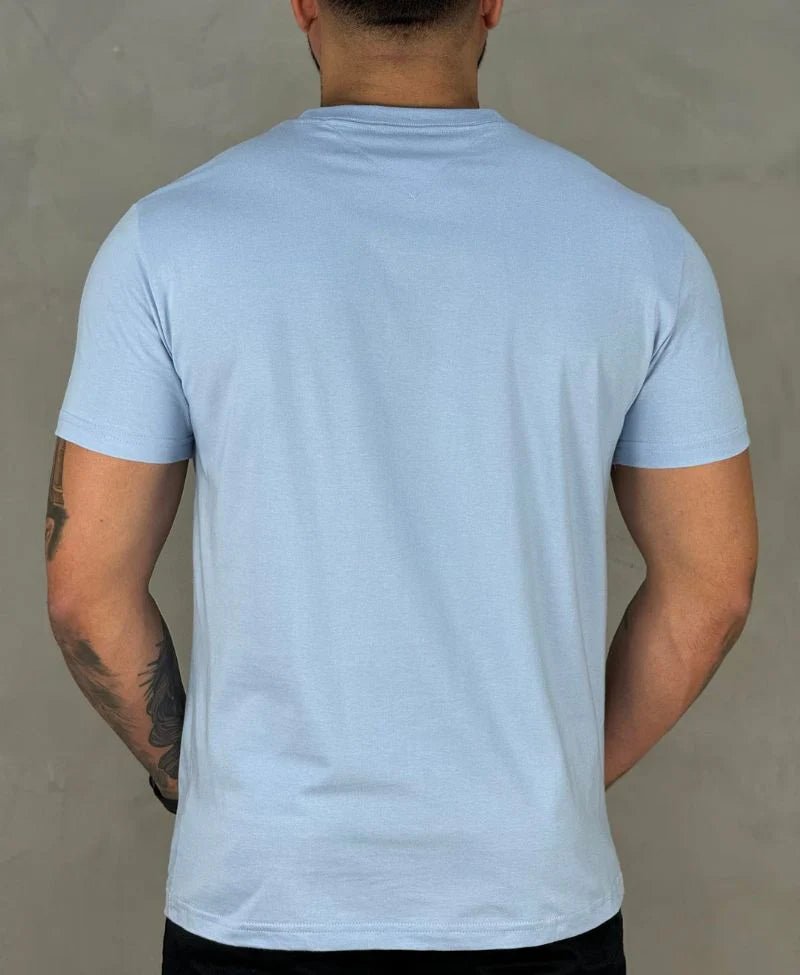 Kit 2 Camisetas Caqui e Azul Bebe Masculino Básica - Tommy Hilfiger