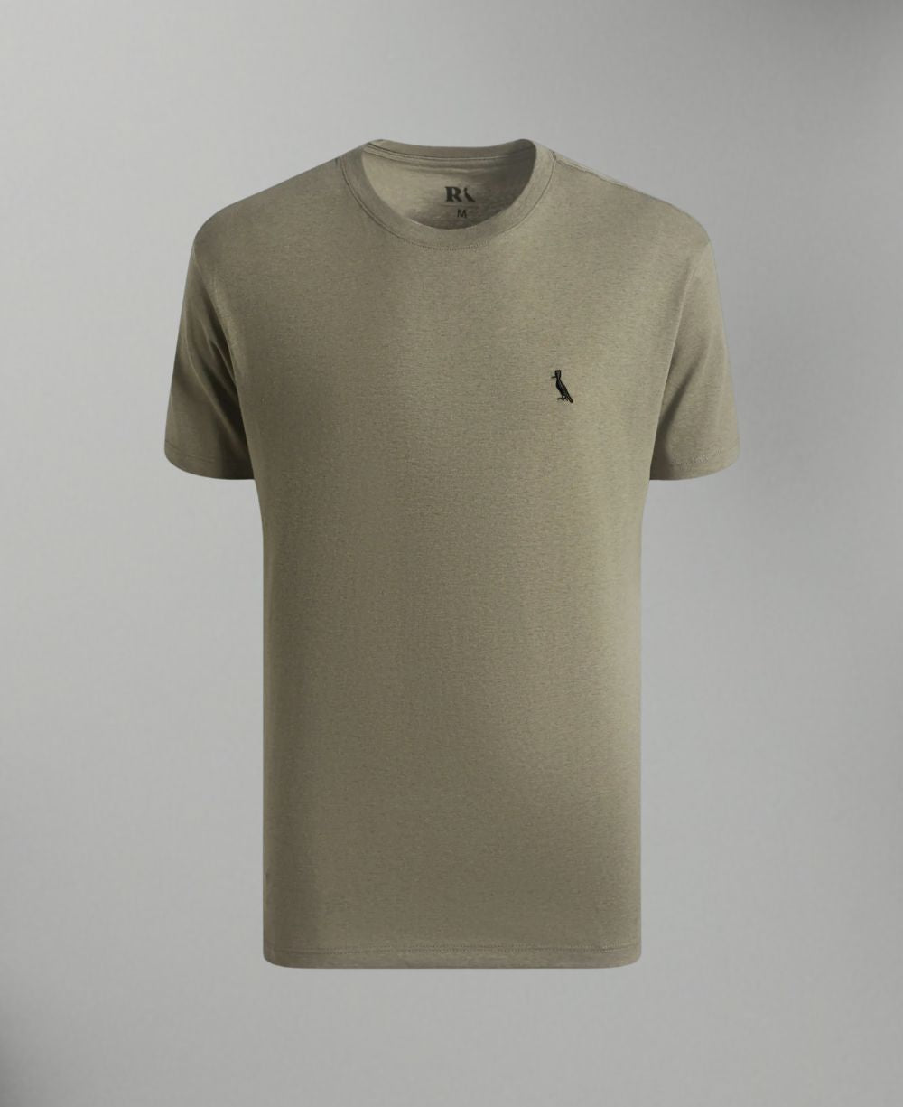 Camiseta Verde Militar Masculina Regular Fit - Reserva