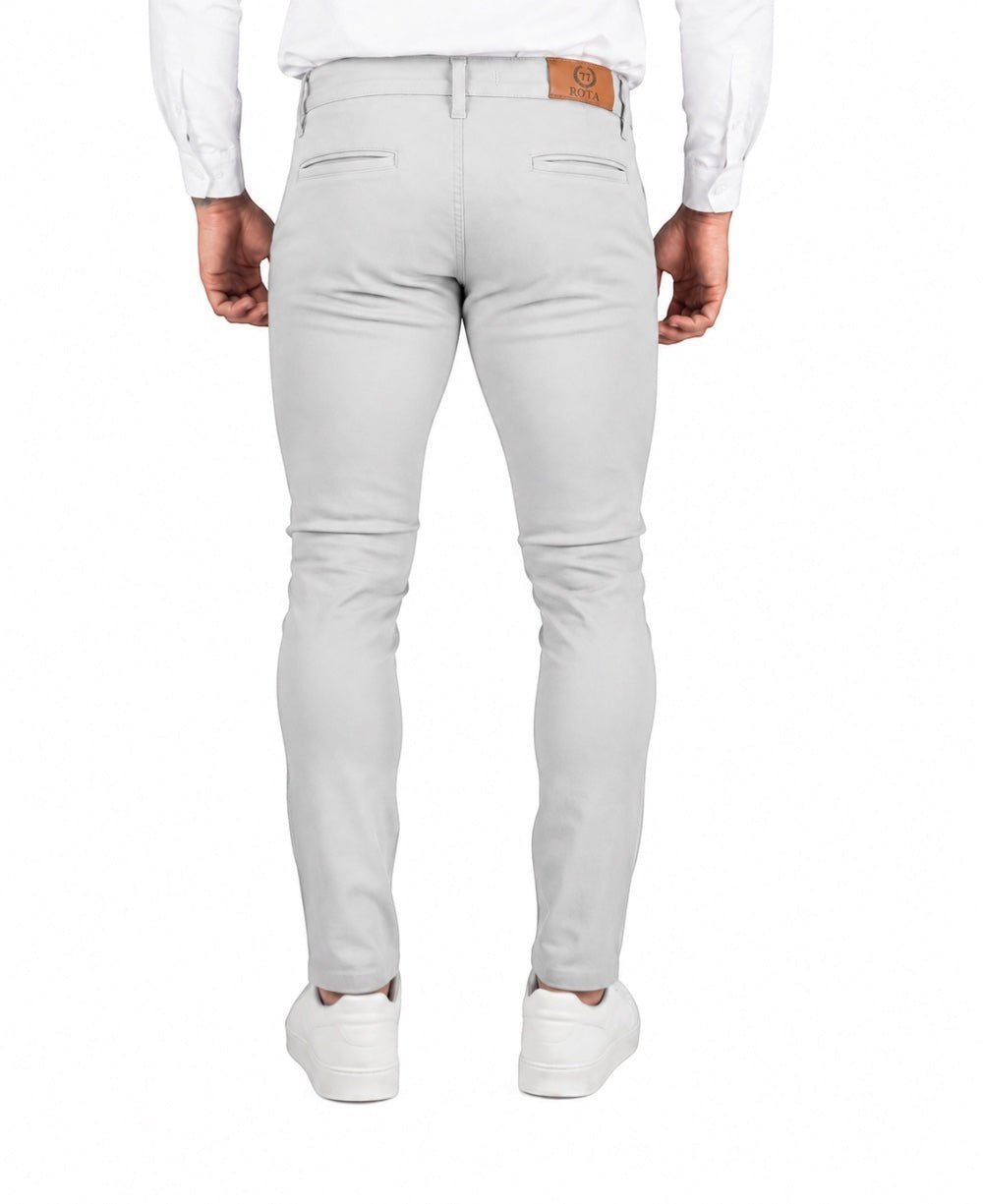 Calça Alfaiataria Gelo Mescla Masculina Skinny - Rota 77