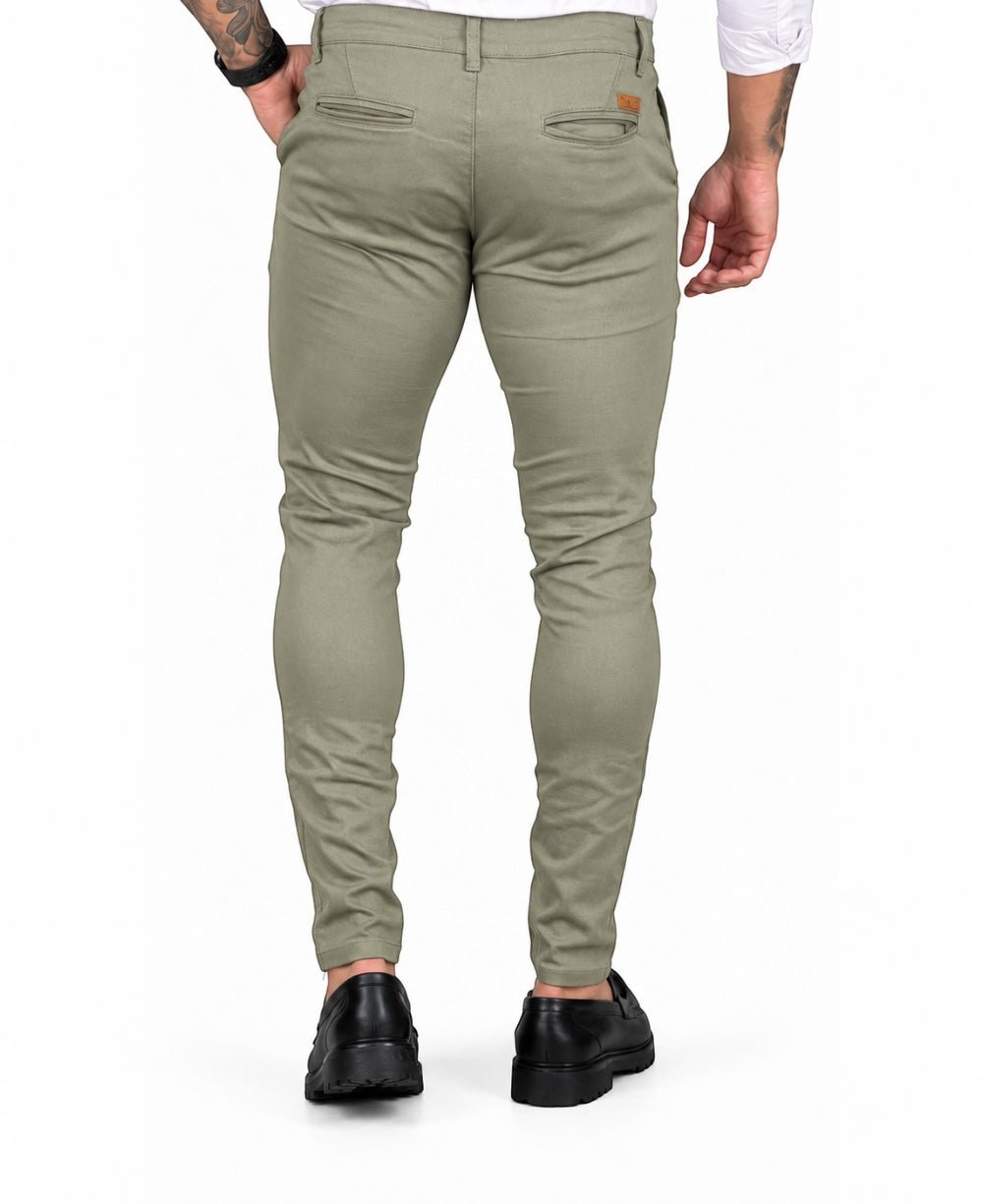 Calça Alfaiataria Caqui Masculina Skinny - Paladho´s